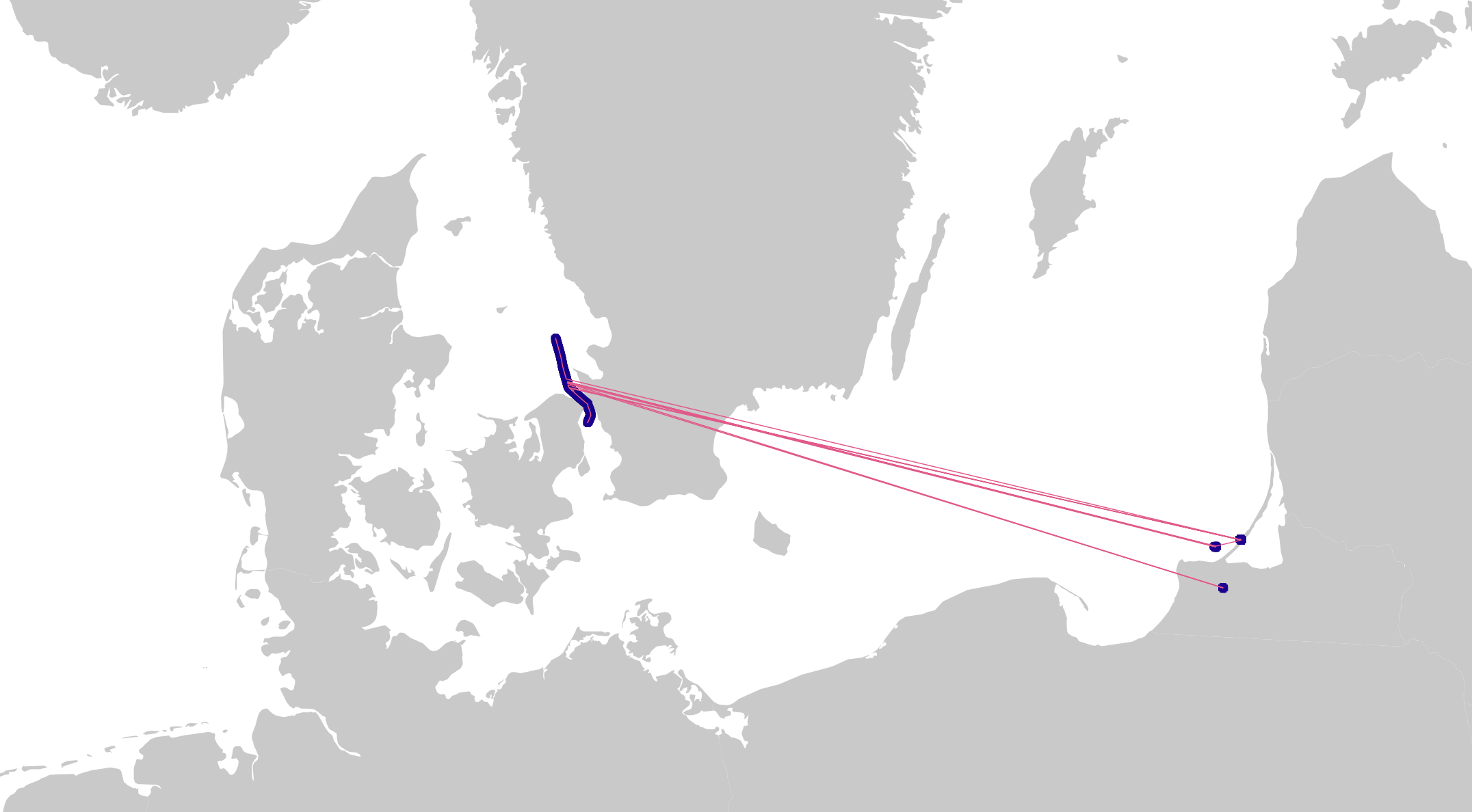 Spoofing of BORE WAY (IMO: 9892884) at the entrance to Øresund