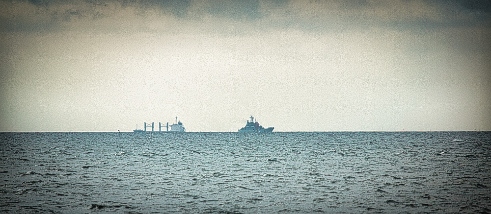 Russian Ropucha-class landing craft, transitting the Great Belt