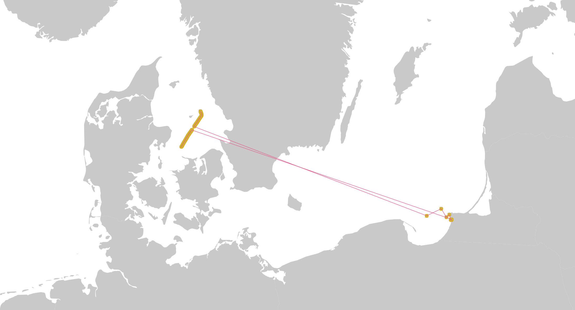 Spoofing of SIREN (IMO: 9405423) in the middle of Kattegat